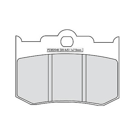 Plaquettes de Frein moto Ferodo FDB 2040 P Platinum