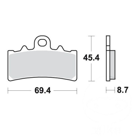 Plaquettes de frein TRW Organiques Standard - MCB834