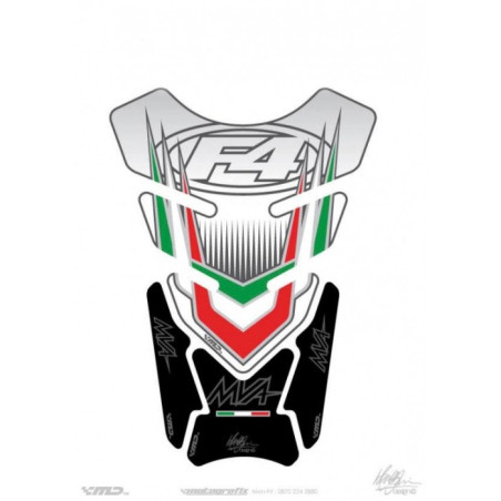 Protege Reservoir Moto MOTOGRAFIX 4pcs blanc MV Agusta