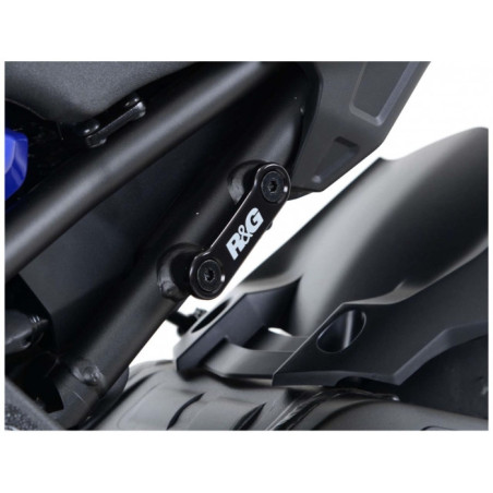 Support de Cache Orifice Reposes Pieds RG gauche et droit noir Yamaha MT-10