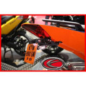 Support de plaque réglable KTM 690 Duke 08 - 10 / Supermoto /R 07 - 10