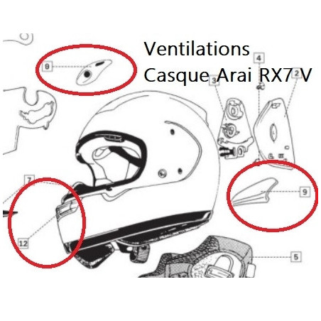Ventilation Duct-5 Casque ARAI
