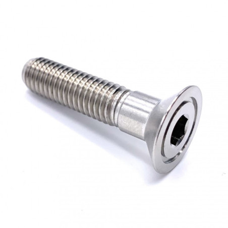 Vis à tête Fraisée en Inox A4 Poli M8 x (1.25mm) x 35mm